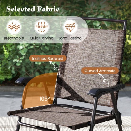 Honhorrs Three-Piece Patio Bistro Set, Folding Chairs and Rippled Glass Table with Umbrella Opening