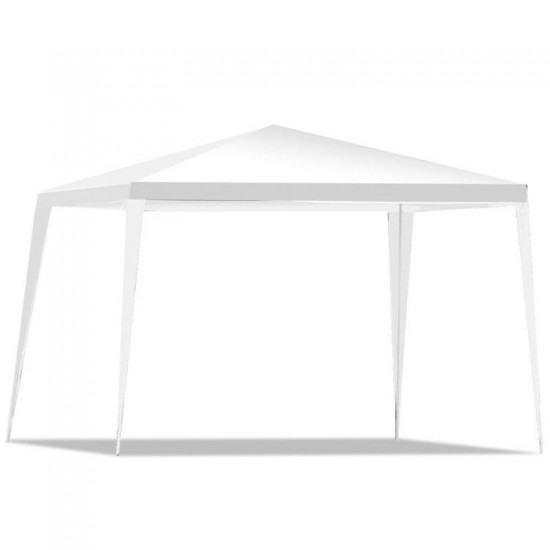 Honhorrs Ten-by-Ten-Foot Outdoor Canopy, Polyethylene Top and Powder-Coated Steel Frame with Stakes