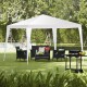 Honhorrs Ten-by-Ten-Foot Outdoor Canopy, Polyethylene Top and Powder-Coated Steel Frame with Stakes