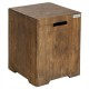 Honhorrs 16-Inch Propane Hideaway Table, Wood-Grain MgO Body with Carry Handles and Adjustable Feet