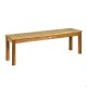 52-Inch Acacia Patio Dining Bench by Honhorrs: Slatted Wood Seat, Thick Legs and 700 lb Capacity