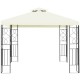 Honhorrs 10-by-10-Foot Patio Gazebo, Two-Tier Canopy on a Steel Frame with Decorative Side Panels