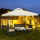 Honhorrs 10-by-10-Foot Patio Gazebo, Two-Tier Canopy on a Steel Frame with Decorative Side Panels