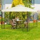 Honhorrs 10-by-10-Foot Patio Gazebo, Two-Tier Canopy on a Steel Frame with Decorative Side Panels