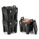 Honhorrs 32-Quart Insulated Food Carrier with Stainless Steel Inner Barrel and Locking Buckles