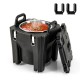 Honhorrs 32-Quart Insulated Food Carrier with Stainless Steel Inner Barrel and Locking Buckles