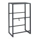 Honhorrs Four-Crate Drink Rack, Two Adjustable-Angle Storage Rails with Top Shelf and Hanging Hooks