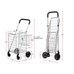Honhorrs 5-Tier Kitchen Baker's Rack with Flip-Up Doors, Metal Frame, Wheels and Adjustable Feet
