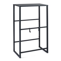 XVX Four-Crate Drink Rack, Two Adjustable-Angle Storage Rails with Top Shelf and Hanging Hooks