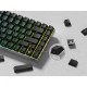 XVX Black Side-Printed PBT Keycaps, 123-Key Shine-Through Set for Custom MX Mechanical Keyboards