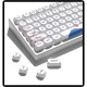 White Blossom Keycaps by XVX, 131-Key MOA PBT Set with Japanese-Inspired Legends and Artwork