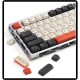 XVX Retro Red Accent Keycaps, 137-Key Double-Shot PBT Set for MX Mechanical Keyboard Upgrades