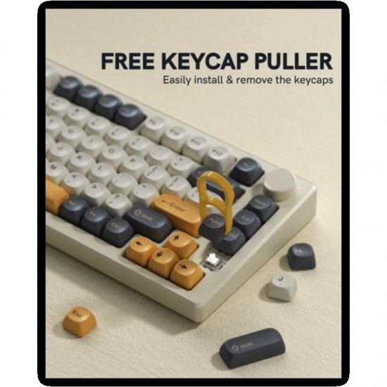 XVX Retro Orange PBT Keycaps, 137-Piece Double-Shot Set for MX-Style Mechanical Keyboard Layouts