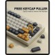 XVX Retro Orange PBT Keycaps, 137-Piece Double-Shot Set for MX-Style Mechanical Keyboard Layouts