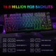 Purple XVX WK75 Gaming Keyboard, Tri-Mode Wireless, Pre-Lubed Linear Switches and Hot-Swap Sockets