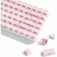 Pink Crystal Jelly Keycaps by XVX, 113-Key OEM Set with Side Legends and MX-Compatible Stems