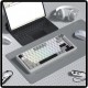 XVX Grey PBT Keycaps, 137-Key Cherry-Profile Set with Double-Shot Legends and Extra Modifiers