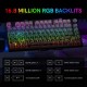 XVX WK75 Wireless Mechanical Keyboard with Control Knob, Gasket Mount and Hot-Swappable RGB Keys