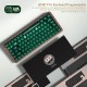 XVX WD75 V2 Walnut Wireless Mechanical Keyboard, QMK/VIA Remapping, Clear Green Keys and RGB