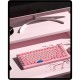 XVX Pink Blossom MOA Keycaps, 131-Key Japanese-Inspired PBT Set for Mechanical Keyboard Builds