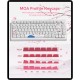 White Blossom Keycaps by XVX, 131-Key MOA PBT Set with Japanese-Inspired Legends and Artwork