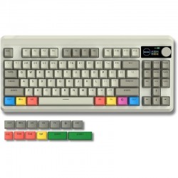 XVX M87 Pro Wireless Mechanical Keyboard, OLED Display, Control Knob, RGB and Hot-Swap Switch Support