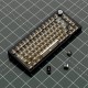 XVX Black Clear MDA Keycaps, 115-Piece Transparent PC Set for MX-Style Mechanical Switches