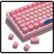XVX Pink Blossom MOA Keycaps, 131-Key Japanese-Inspired PBT Set for Mechanical Keyboard Builds